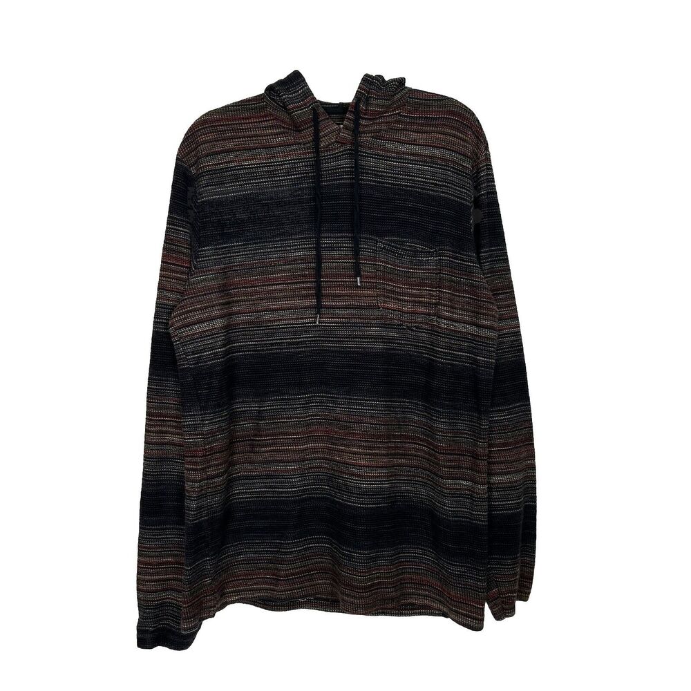 Billabong Striped Hoodie Mens Large Long Sleeve athleisure
 Beach Outdoor